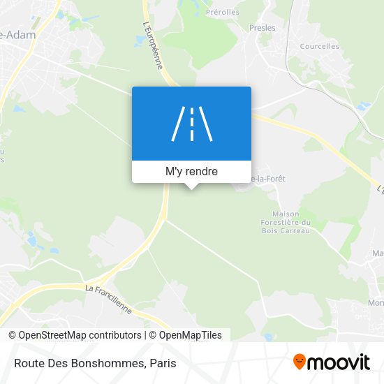 Route Des Bonshommes plan
