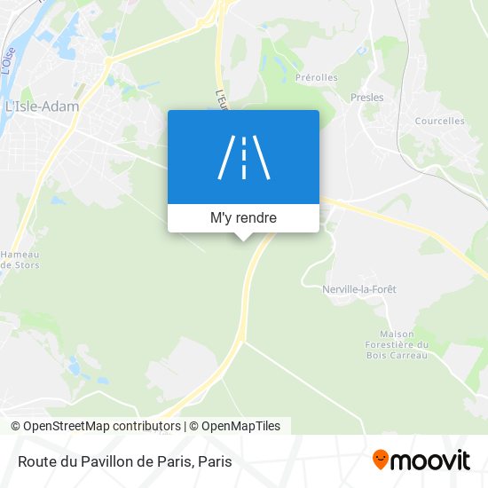 Route Du Pavillon De Paris plan