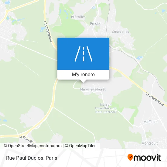 Rue Paul Duclos plan