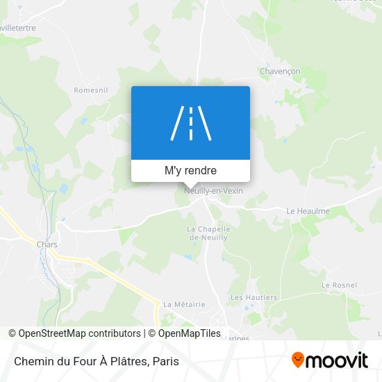 Chemin du Four À Plâtres plan