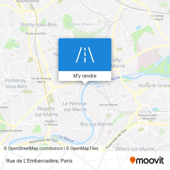 Rue de L'Embarcadère plan