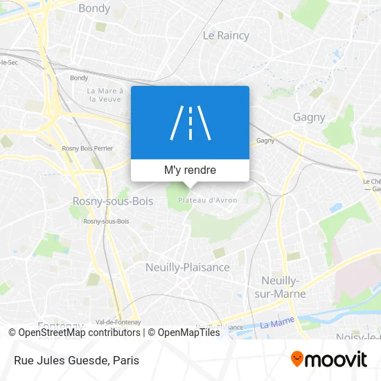 Rue Jules Guesde plan