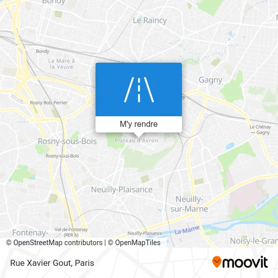 Rue Xavier Gout plan