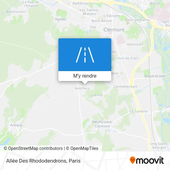 Allée Des Rhododendrons plan
