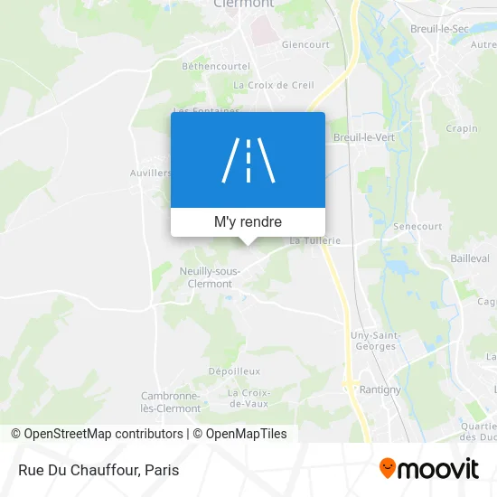 Rue Du Chauffour plan