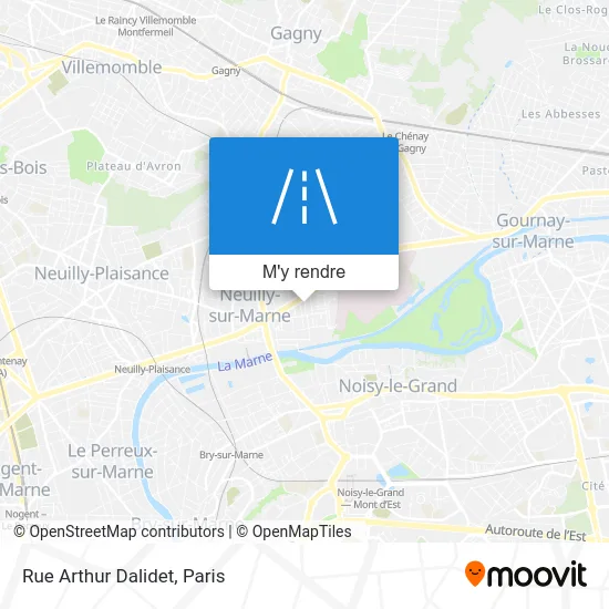 Rue Arthur Dalidet plan