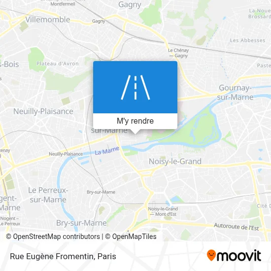 Rue Eugène Fromentin plan