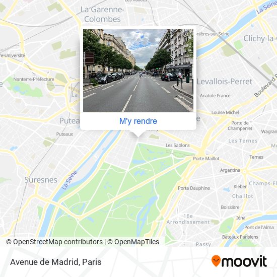Avenue de Madrid plan