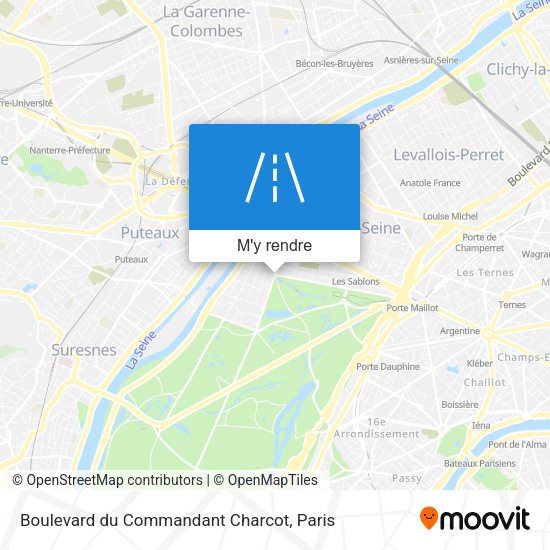 Boulevard du Commandant Charcot plan