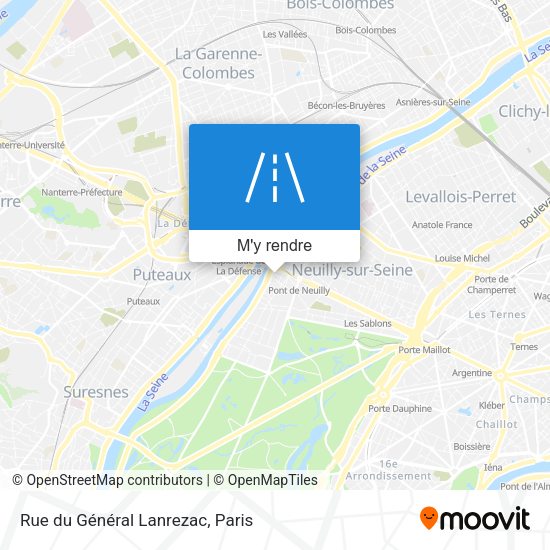 Rue du Général Lanrezac plan