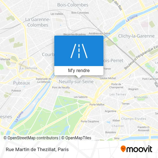 Rue Martin de Thezillat plan
