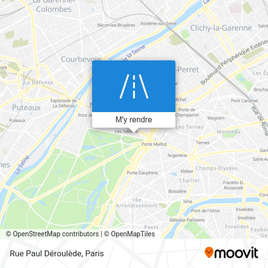 Rue Paul Déroulède plan