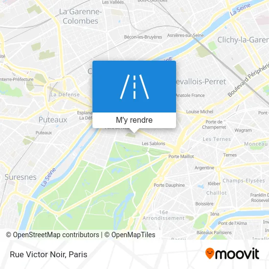 Rue Victor Noir plan