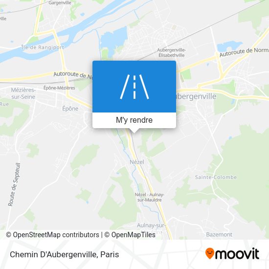 Chemin D'Aubergenville plan