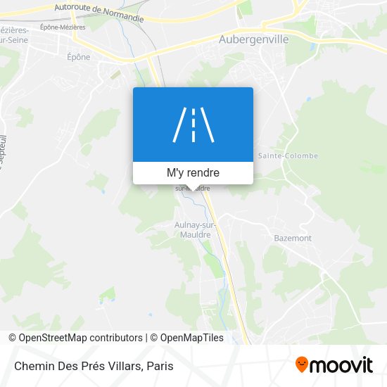 Chemin Des Prés Villars plan