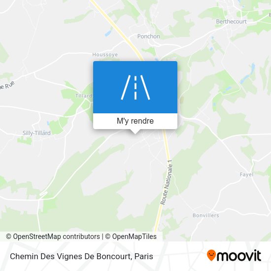 Chemin Des Vignes De Boncourt plan