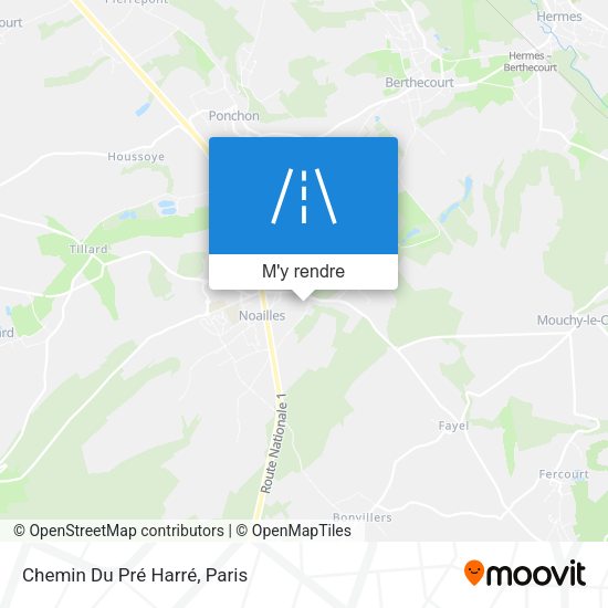 Chemin Du Pré Harré plan