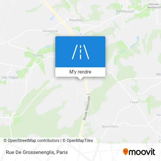 Rue De Grossenenglis plan