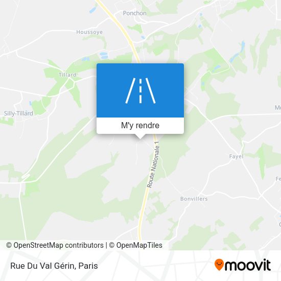 Rue Du Val Gérin plan