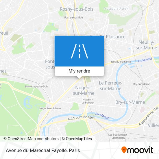 Avenue du Maréchal Fayolle plan