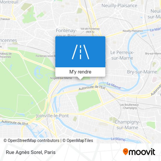 Rue Agnès Sorel plan