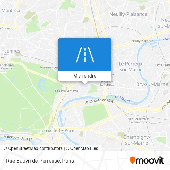 Rue Bauyn de Perreuse plan