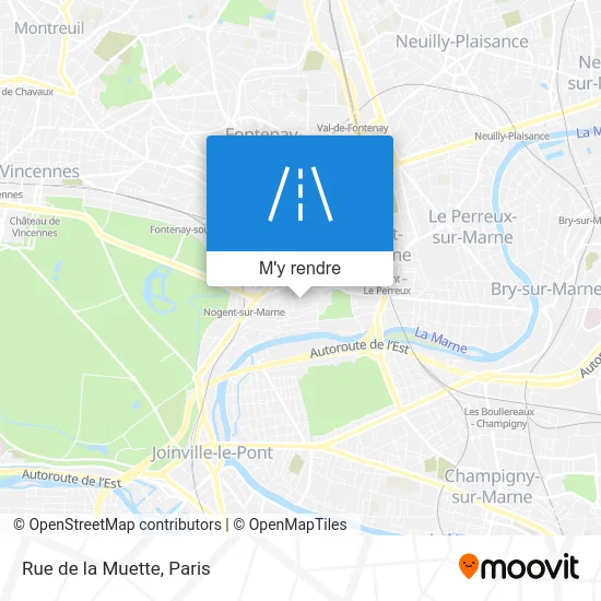 Rue de la Muette plan