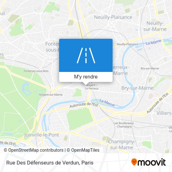Rue Des Défenseurs de Verdun plan