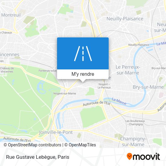 Rue Gustave Lebègue plan