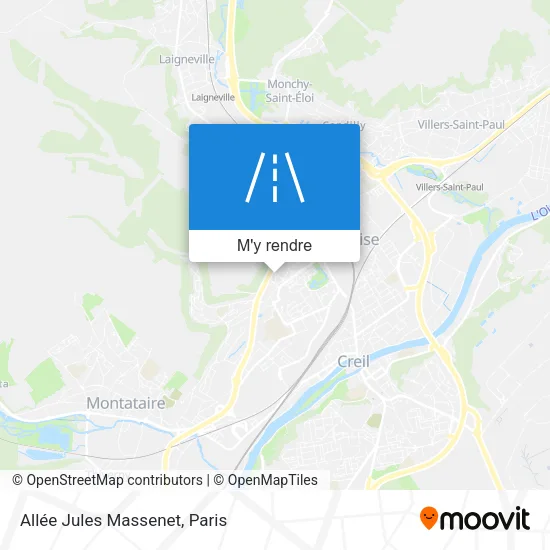 Allée Jules Massenet plan