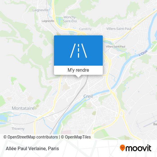 Allée Paul Verlaine plan