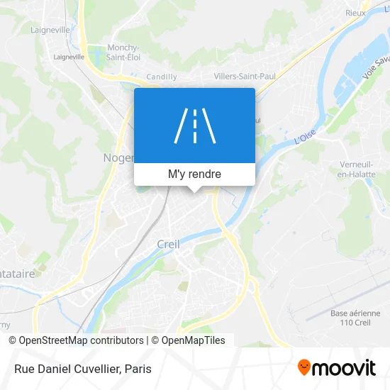 Rue Daniel Cuvellier plan