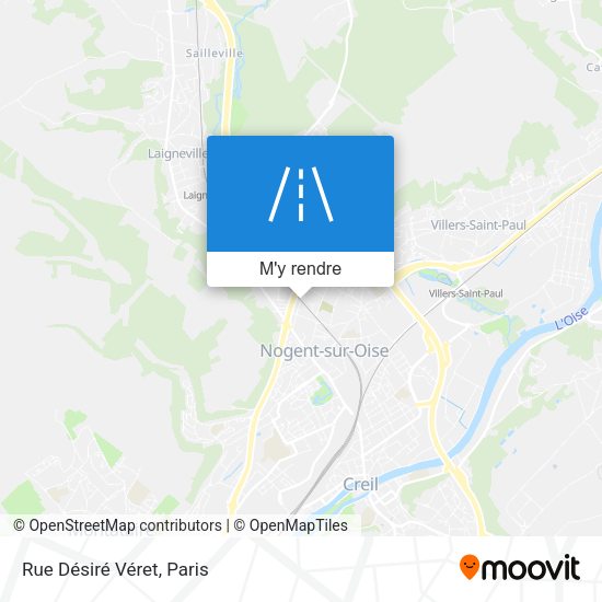 Rue Désiré Véret plan