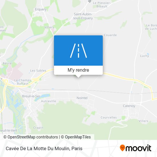Cavée De La Motte Du Moulin plan