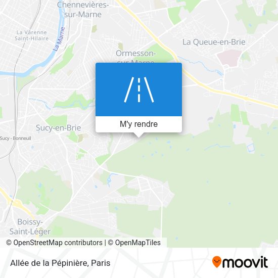 Allée de la Pépinière plan