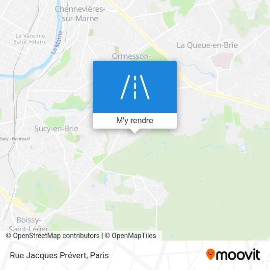 Rue Jacques Prévert plan