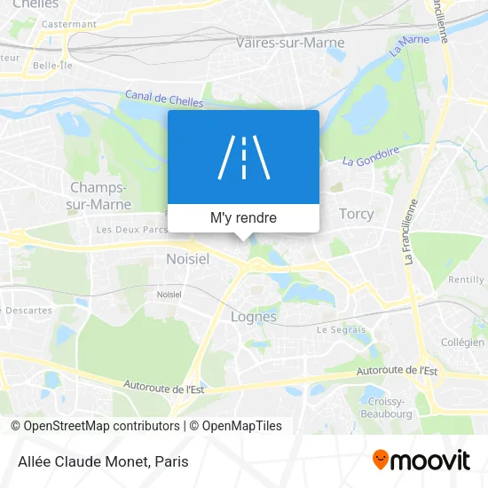 Allée Claude Monet plan