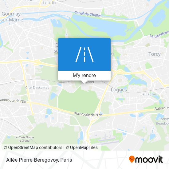 Allée Pierre-Beregovoy plan