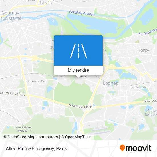 Allée Pierre-Beregovoy plan