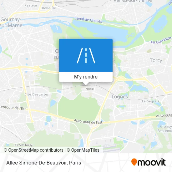 Allée Simone-De-Beauvoir plan
