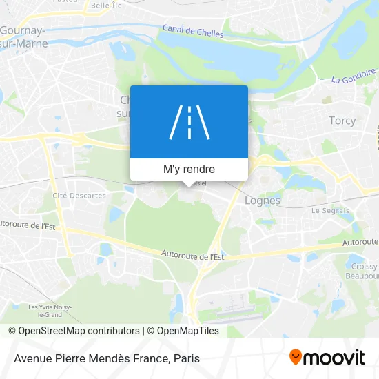 Avenue Pierre Mendès France plan