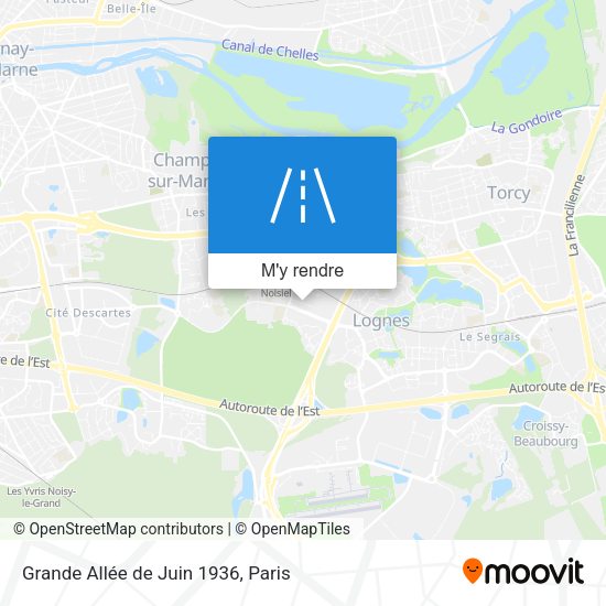 Grande Allée de Juin 1936 plan