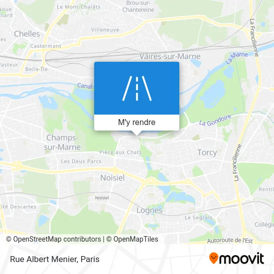 Rue Albert Menier plan