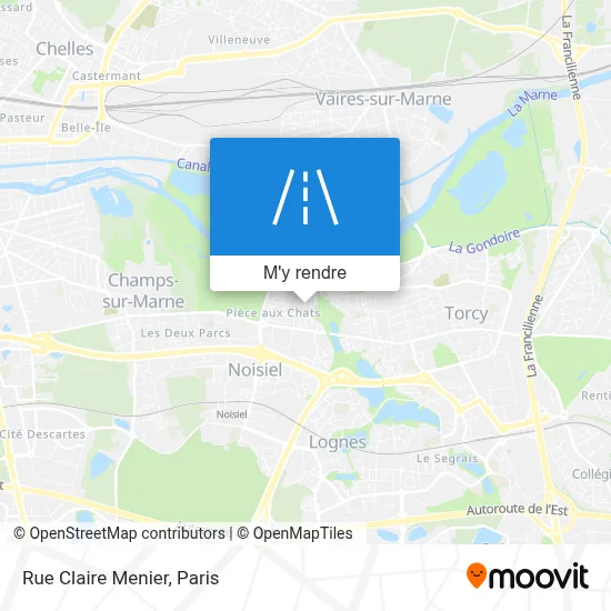 Rue Claire Menier plan