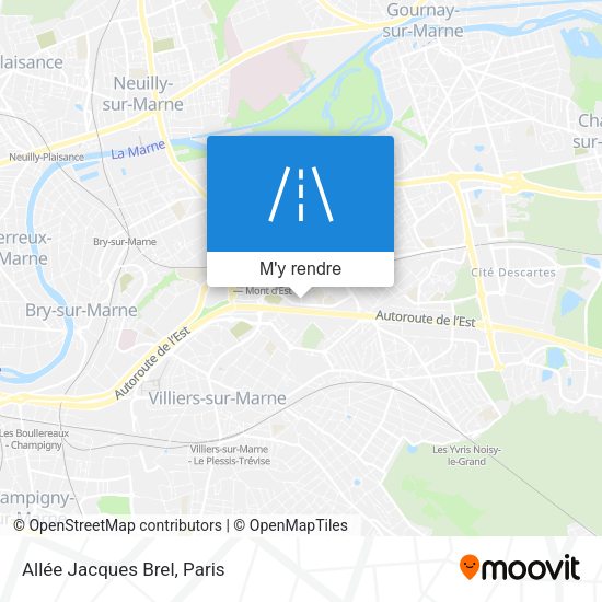 Allée Jacques Brel plan