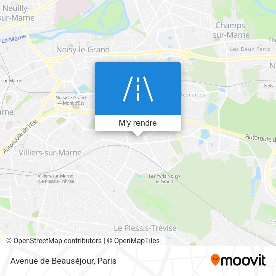 Avenue de Beauséjour plan