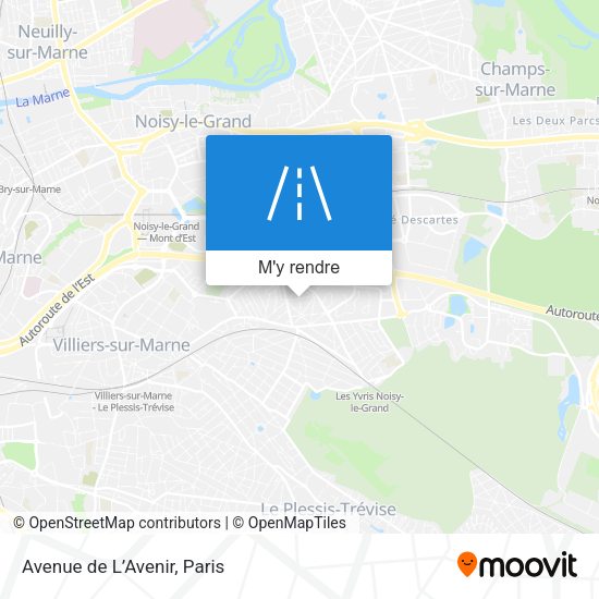 Avenue de L’Avenir plan
