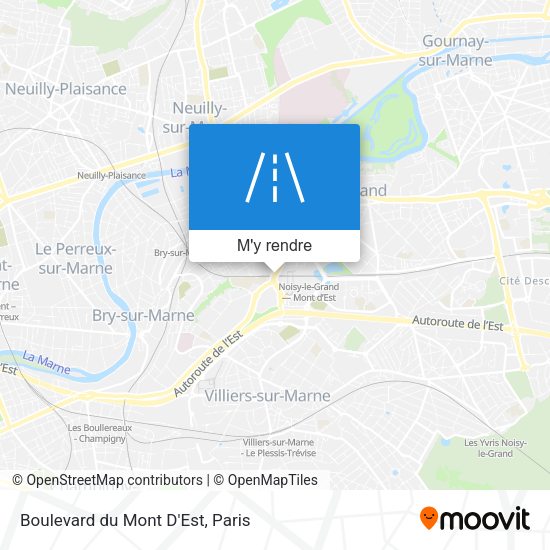 Boulevard du Mont D'Est plan