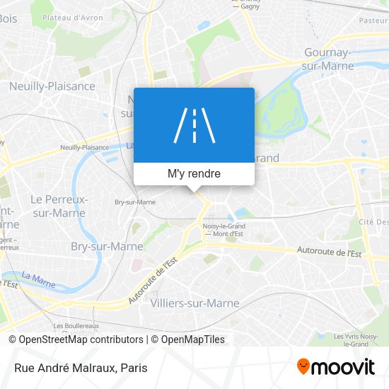 Rue André Malraux plan