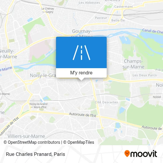 Rue Charles Pranard plan